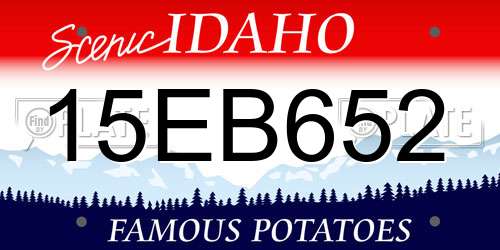 15EB652 Idaho License Plate