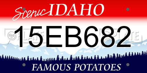 15EB682 Idaho License Plate
