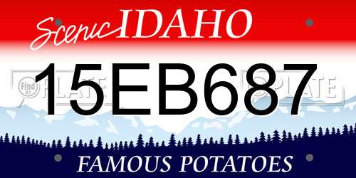 15EB687 Idaho License Plate