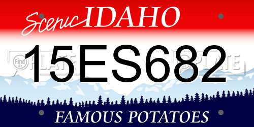 15ES682 Idaho License Plate