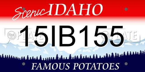15IB155 Idaho License Plate