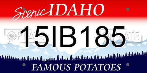 15IB185 Idaho License Plate