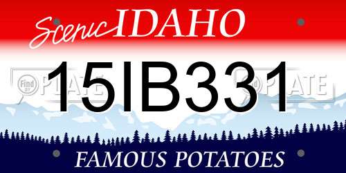 15IB331 Idaho License Plate
