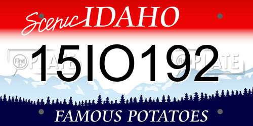15IO192 Idaho License Plate