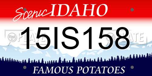15IS158 Idaho License Plate