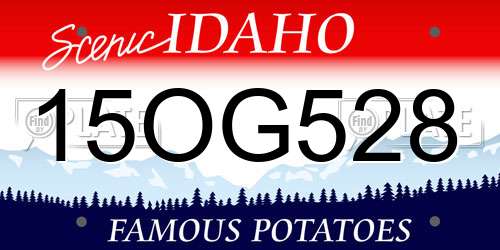 15OG528 Idaho License Plate