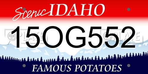 15OG552 Idaho License Plate