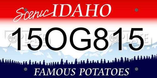 15OG815 Idaho License Plate