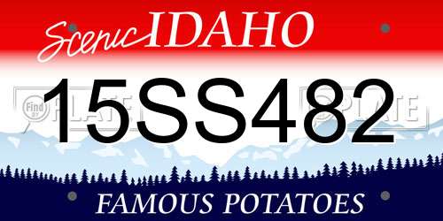 15SS482 Idaho License Plate