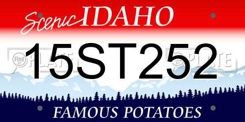 15ST252 Idaho License Plate