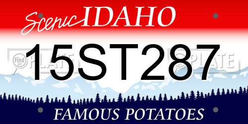 15ST287 Idaho License Plate