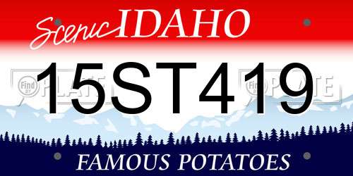 15ST419 Idaho License Plate