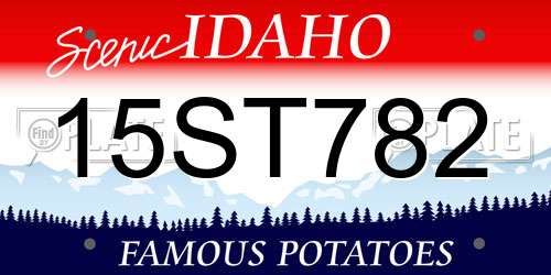 15ST782 Idaho License Plate