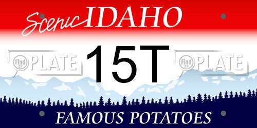 15T Idaho License Plate