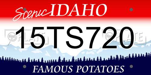15TS720 Idaho License Plate