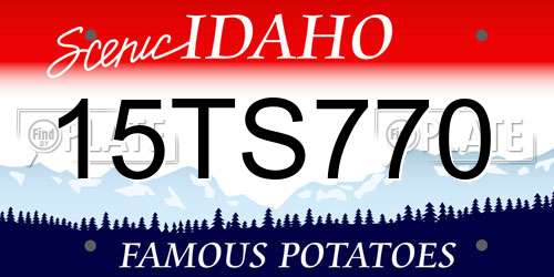 15TS770 Idaho License Plate