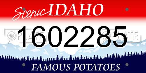 1602285 Idaho License Plate