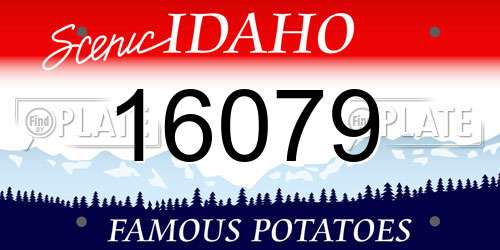 16079 Idaho License Plate