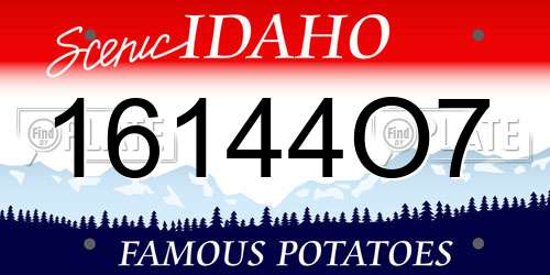 16144O7 Idaho License Plate