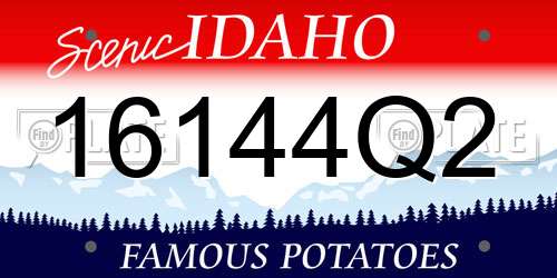 16144Q2 Idaho License Plate
