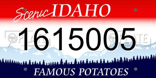 1615005 Idaho License Plate