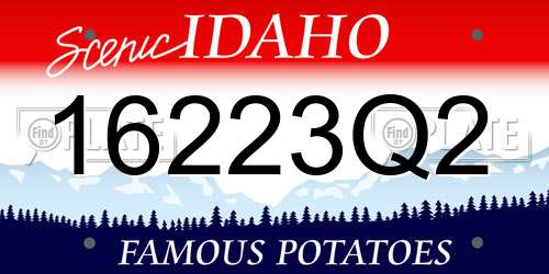 16223Q2 Idaho License Plate