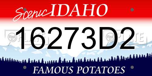 16273D2 Idaho License Plate