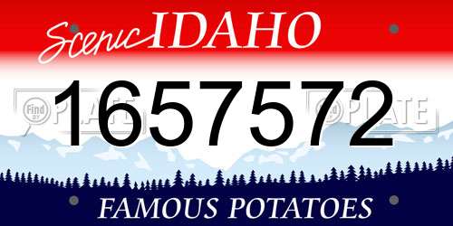 1657572 Idaho License Plate