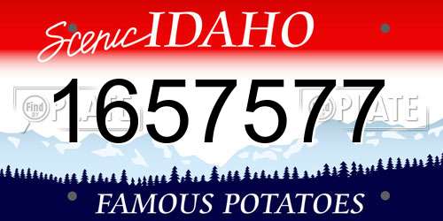 1657577 Idaho License Plate