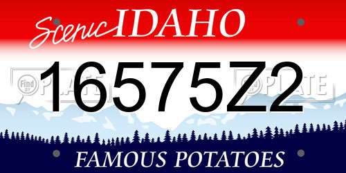 16575Z2 Idaho License Plate