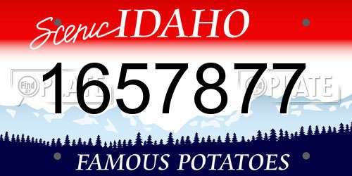 1657877 Idaho License Plate