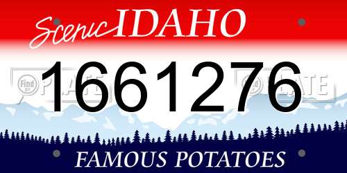 1661276 Idaho License Plate