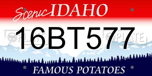 16BT577 Idaho License Plate