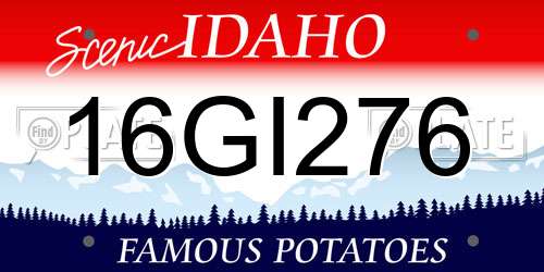 16GI276 Idaho License Plate