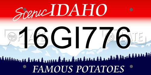 16GI776 Idaho License Plate