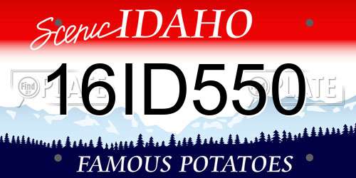 16ID550 Idaho License Plate