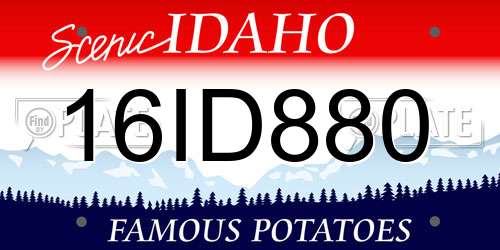 16ID880 Idaho License Plate
