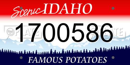1700586 Idaho License Plate