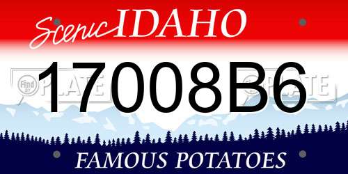 17008B6 Idaho License Plate
