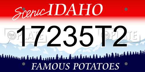 17235T2 Idaho License Plate