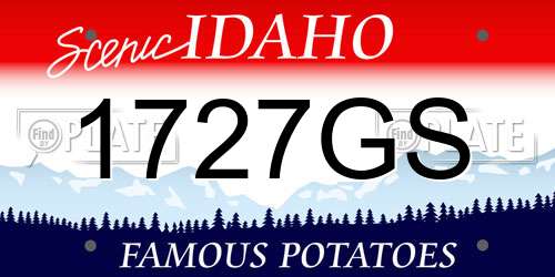1727GS Idaho License Plate