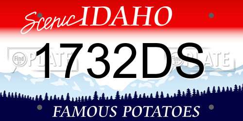 1732DS Idaho License Plate