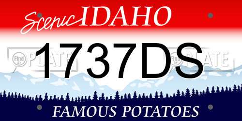 1737DS Idaho License Plate