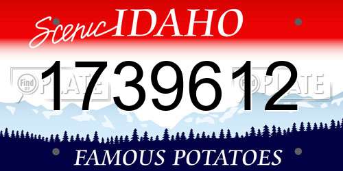 1739612 Idaho License Plate