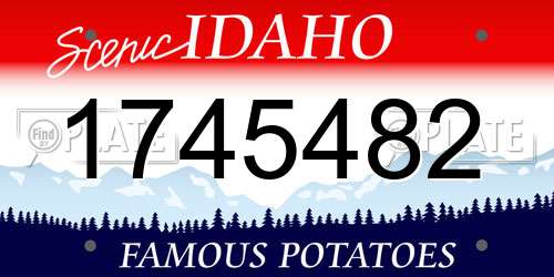1745482 Idaho License Plate