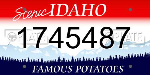 1745487 Idaho License Plate