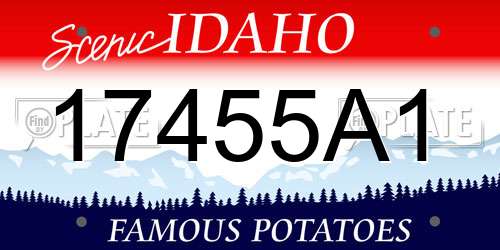 17455A1 Idaho License Plate