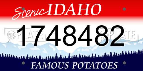 1748482 Idaho License Plate