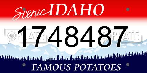 1748487 Idaho License Plate