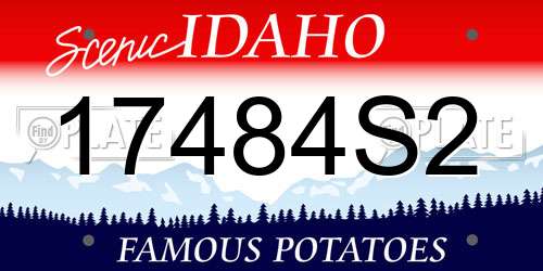 17484S2 Idaho License Plate